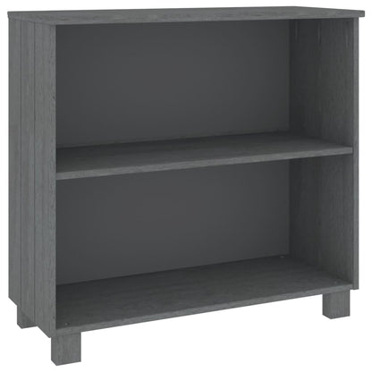 Aparador Hamar Madera Maciza Pino Gris Oscuro 85x35x80 Cm / Vetonek_0