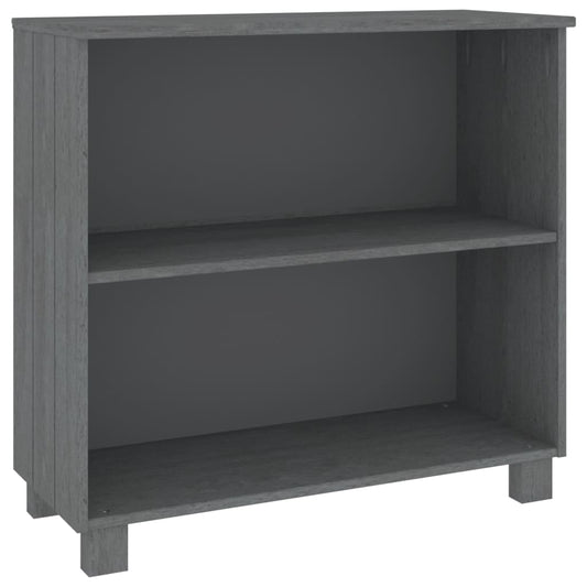 Aparador Hamar Madera Maciza Pino Gris Oscuro 85x35x80 Cm / Vetonek_0