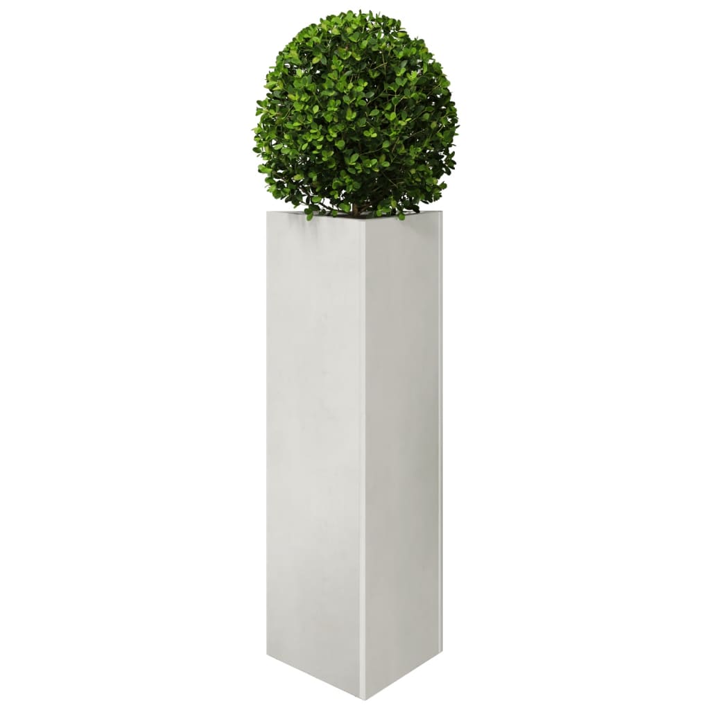 Jardineras Triangulares 2 Uds Acero Negro 30x26x75 Cm_3
