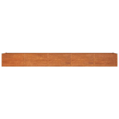 Arriate Oxidado De Acero Corten 400x80x45 Cm_3