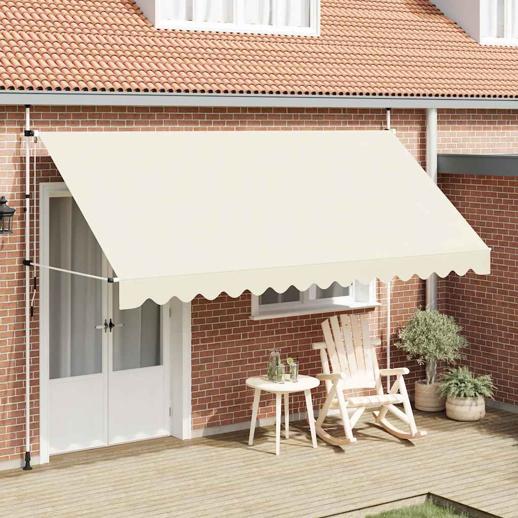 Toldo Retráctil De Operación Manual 400 Cm Crema_1