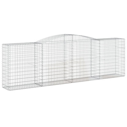 Cestas De Gaviones 3 Uds Forma De Arco Hierro 400x50x120/140 Cm_2