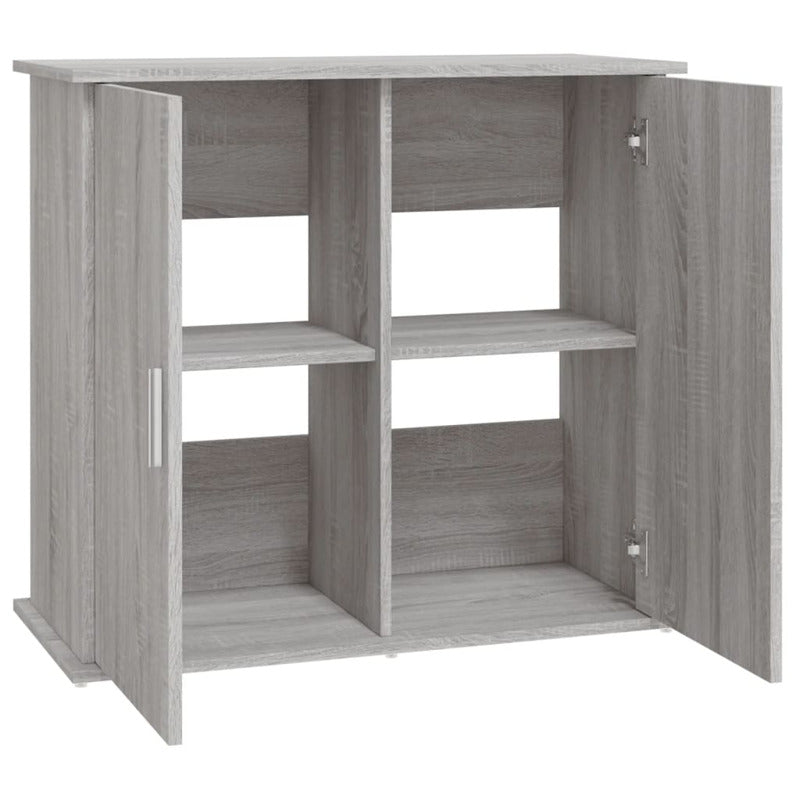 Vidaxl Soporte Para Acuario Madera Ingeniería Gris Sonoma 81x36x73 Cm_5