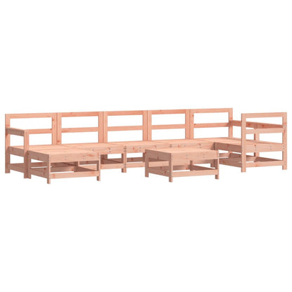 Vidaxl Juego De Muebles De Jardín 8 Pzas Madera Maciza Abeto Douglas_0