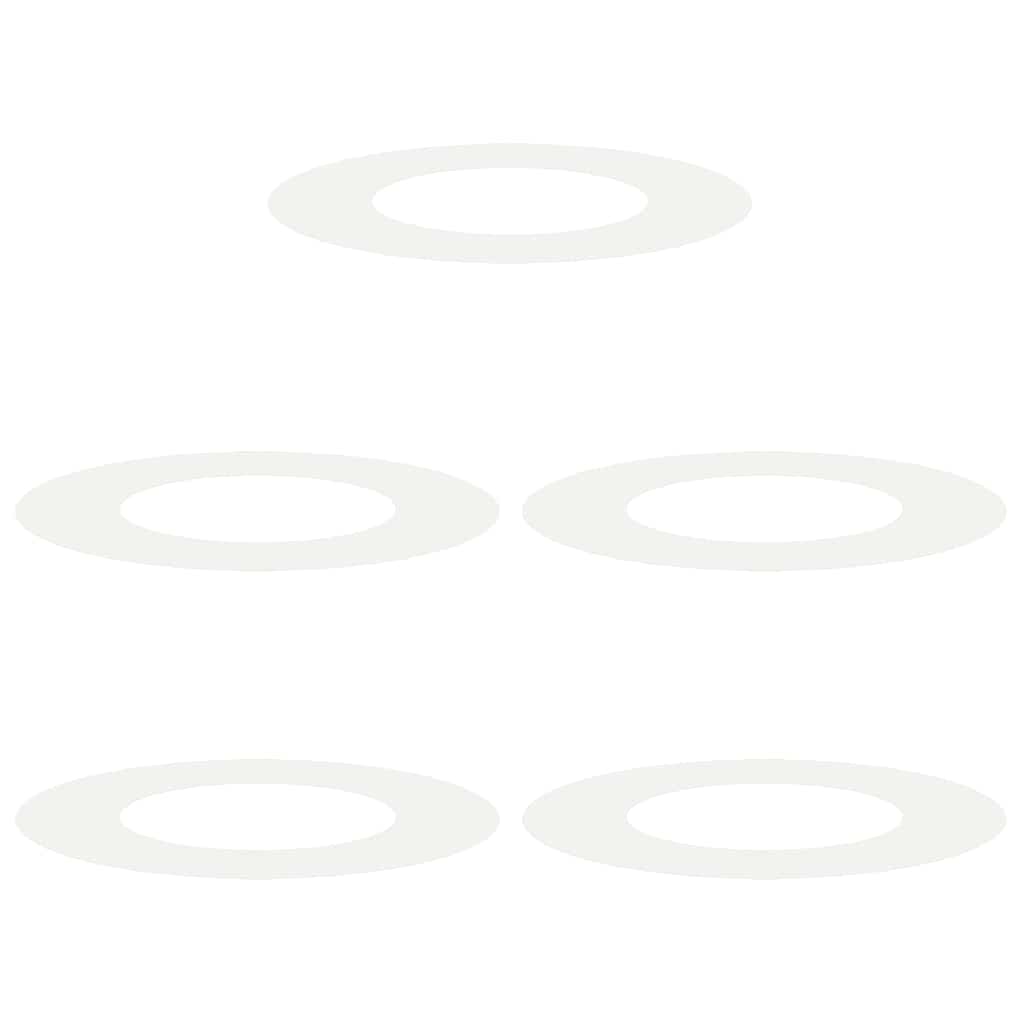 Adecuado Para Anillos De Árbol Plano 5 Pcs Ø40 / 70 Cm Acero_0