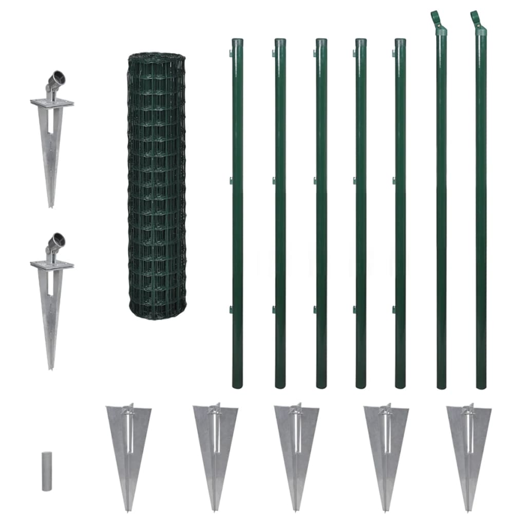 Set De Euro Valla Acero Verde 10x1,2 M / Vetonek_2