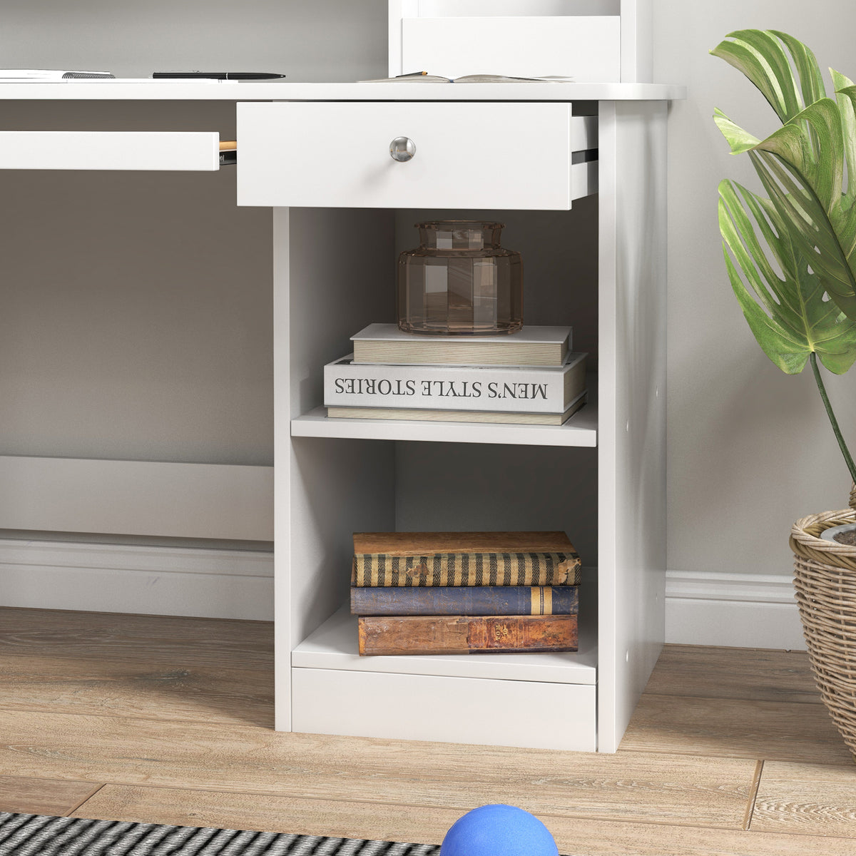 Conjunto De Secretária E Cadeira Para Crianças Zonekiz Mdf Branco 90x45x90 Cm 312-107v80wt_3