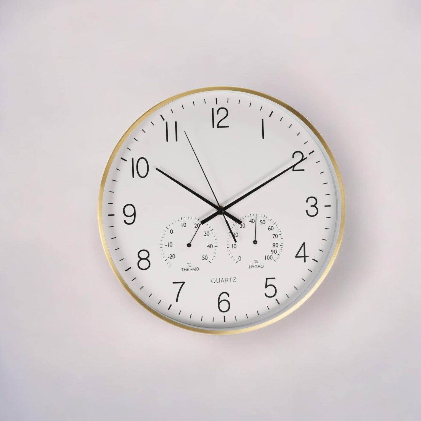 Well Home Reloj De Pared Formato Redondo Color Blanco Ø38x4,2cm