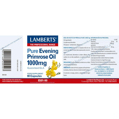 Aceite de Prímula Lamberts 90 cápsulas