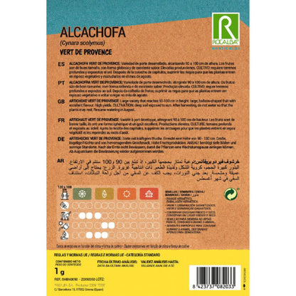 Semillas de Alcachofa vert de provence