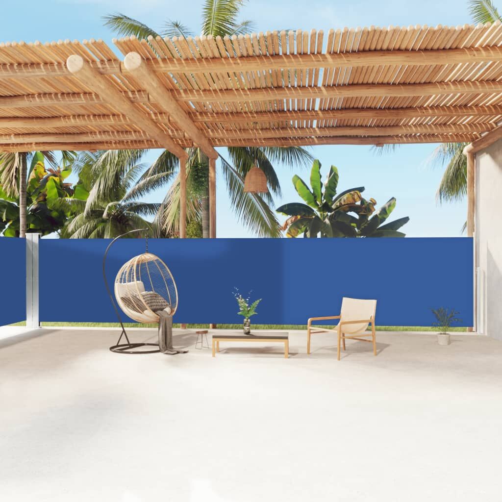 Vidaxl Toldo Lateral Retráctil Azul 160x1200 Cm_1