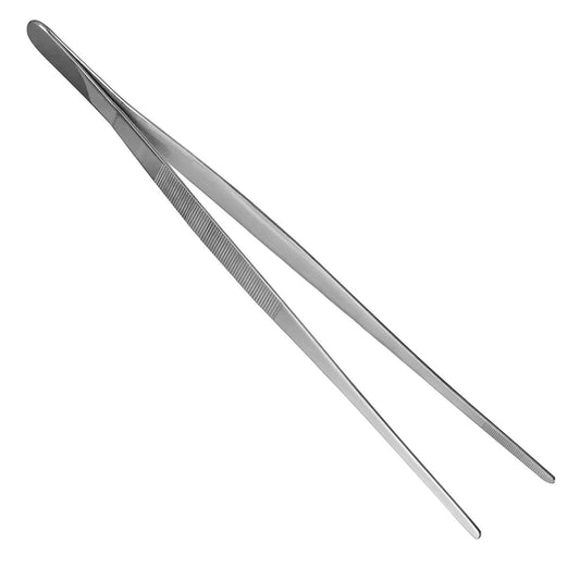 Pinzette Acero Inoxidable 300x15mm Profi Para Cocina Gastronomía_0