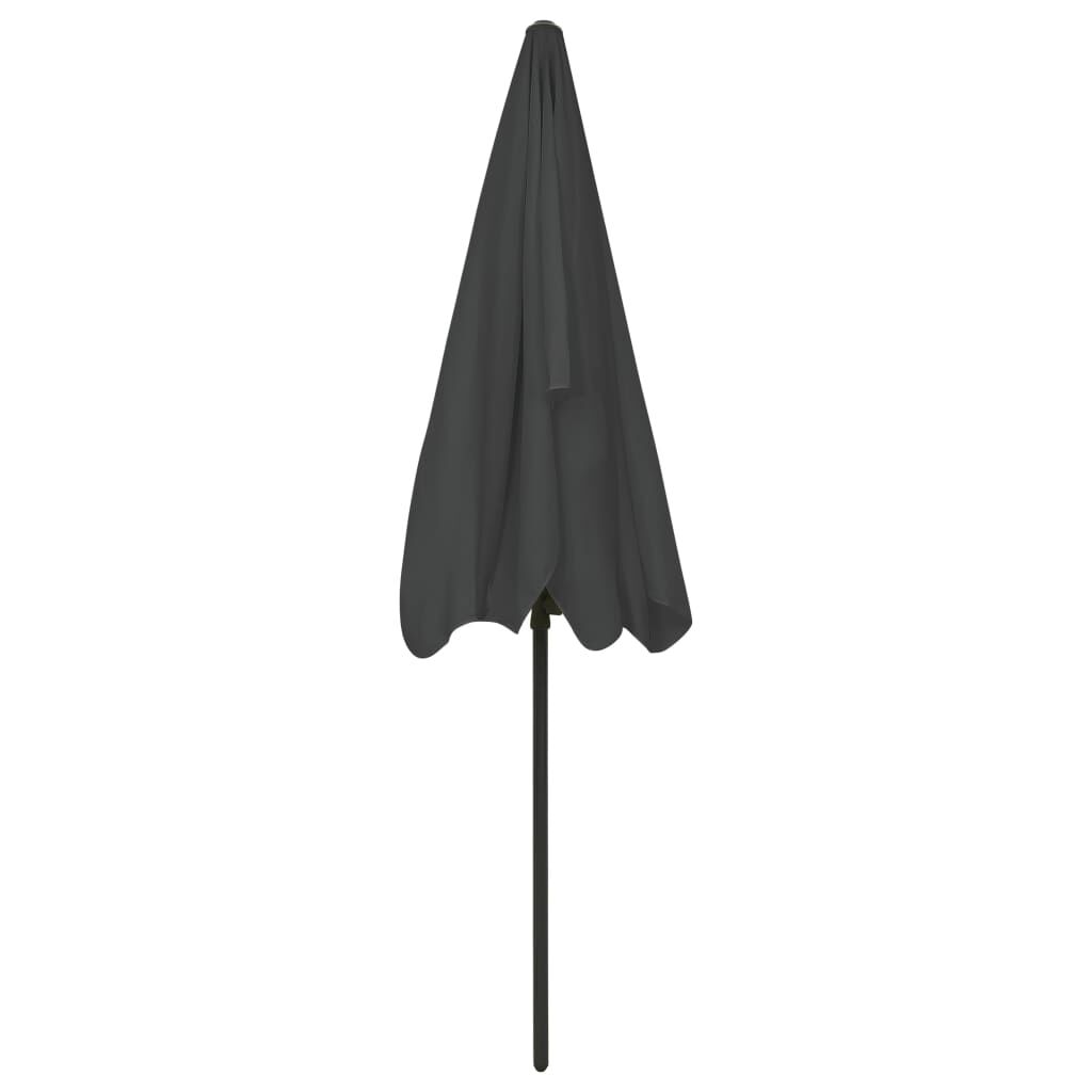 Vidaxl Sombrilla De Playa Gris Antracita 200x125 Cm_4