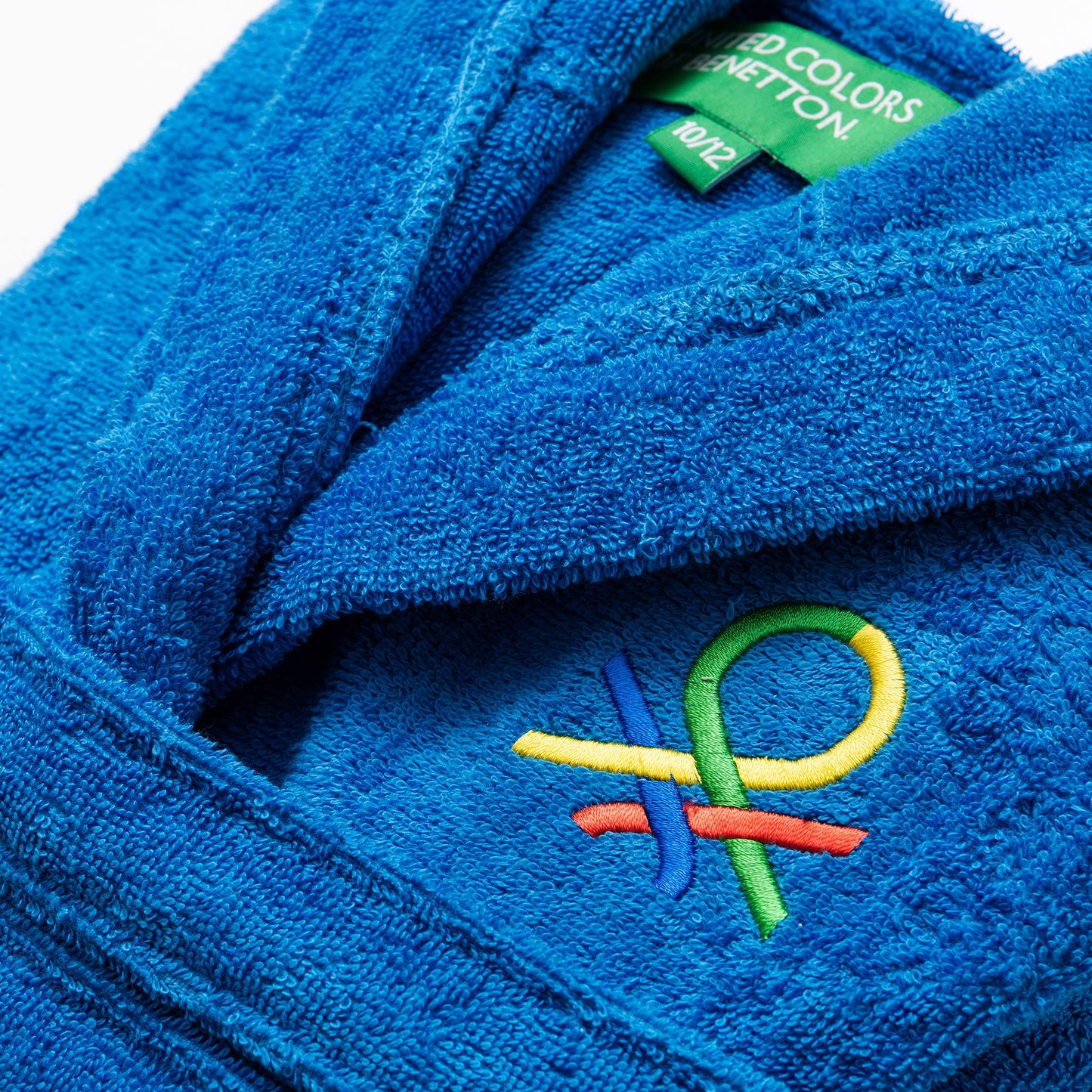 Albornoz De Niños 7-9 Años 380gsm 100% Algodón Azul Kids_4