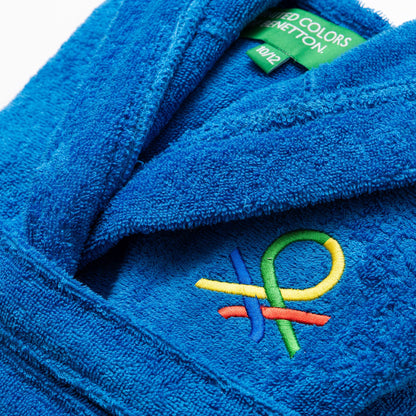Albornoz De Niños 7-9 Años 380gsm 100% Algodón Azul Kids_4