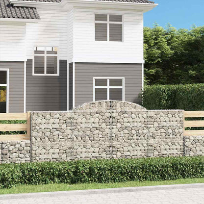 Cestas Gaviones 20 Uds Forma De Arco Hierro 300x30x120/140 Cm_1