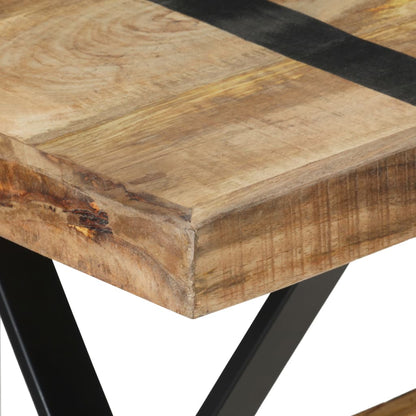 Mesa De Comedor Madera De Mango Rugosa 120x60x76 Cm_3