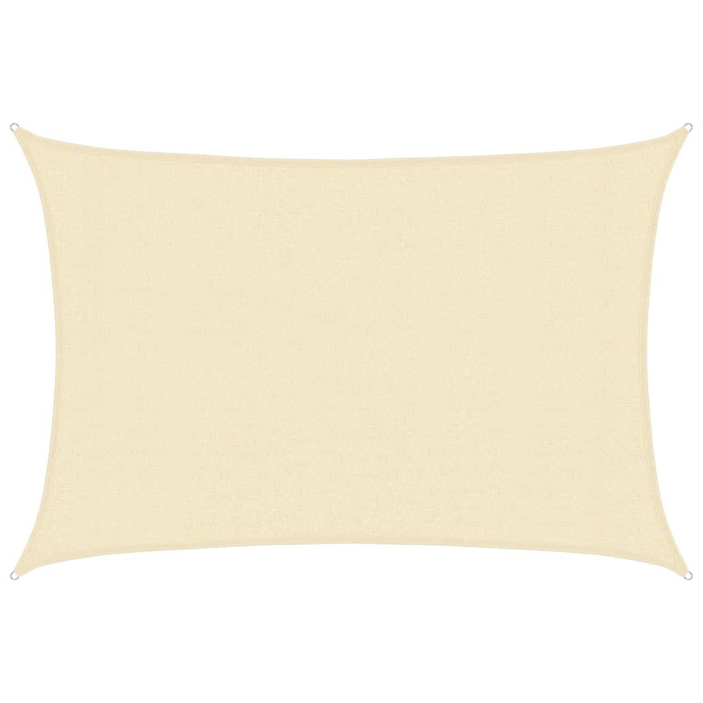 Vidaxl Toldo De Vela Crema Hdpe 160 G/m² 3x4,5 M_0