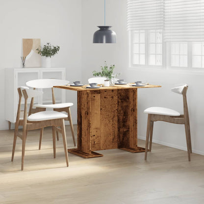 Mesa Comedor Madera Ingeniería Madera Envejecida 110x60x75 Cm_1
