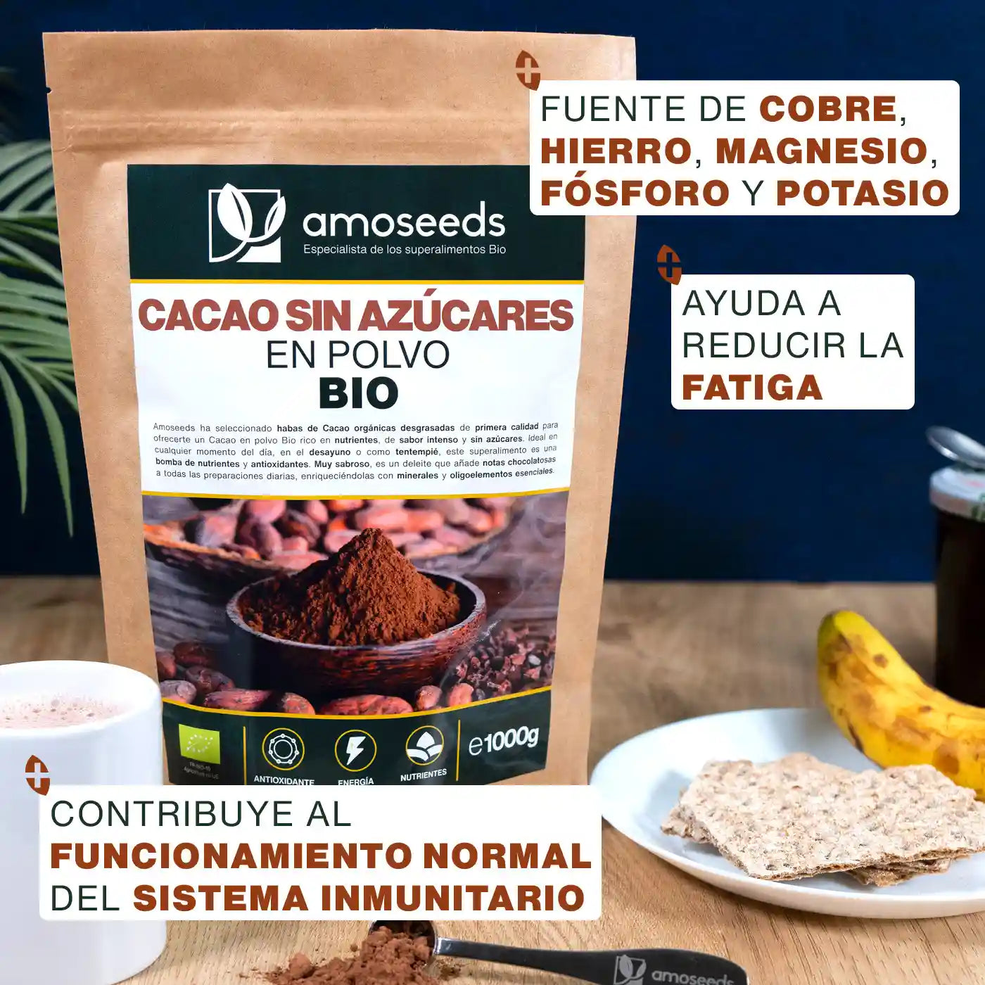 Cacao Sin Azúcares En Polvo Bio 1kg_2