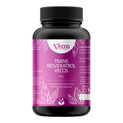 Trans-resveratrol Vecos 1300 Mg 60 Cápsulas | Antioxidante Y Envejecimiento Celular | Polygonum Cuspidatum_0