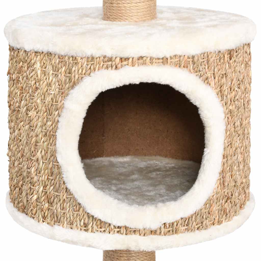 Árbol Para Gatos Con Poste Rascador 123 Cm Hierba Marina_5