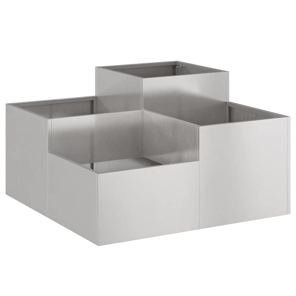 Maceta Para Jardín Oxidado 80 X 80 X 48 Cm Acero Autopatinable_4