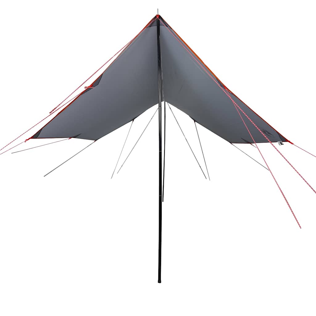 Lona De Camping Impermeable Gris Y Naranja 460x305x210 Cm_2