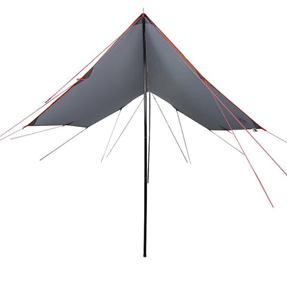 Lona De Camping Impermeable Gris Y Naranja 460x305x210 Cm_2