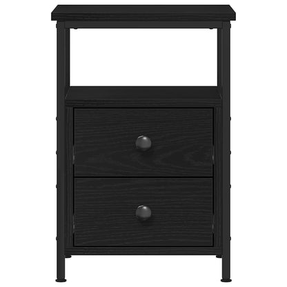 Mesilla De Noche Roble Negro 34x35,5x50 Cm Madera De Ingeniería_4