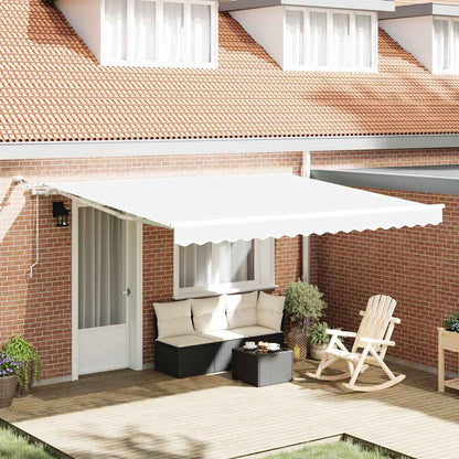 Toldo Retráctil Blanco 400 X 300 Cm Poliéster_1