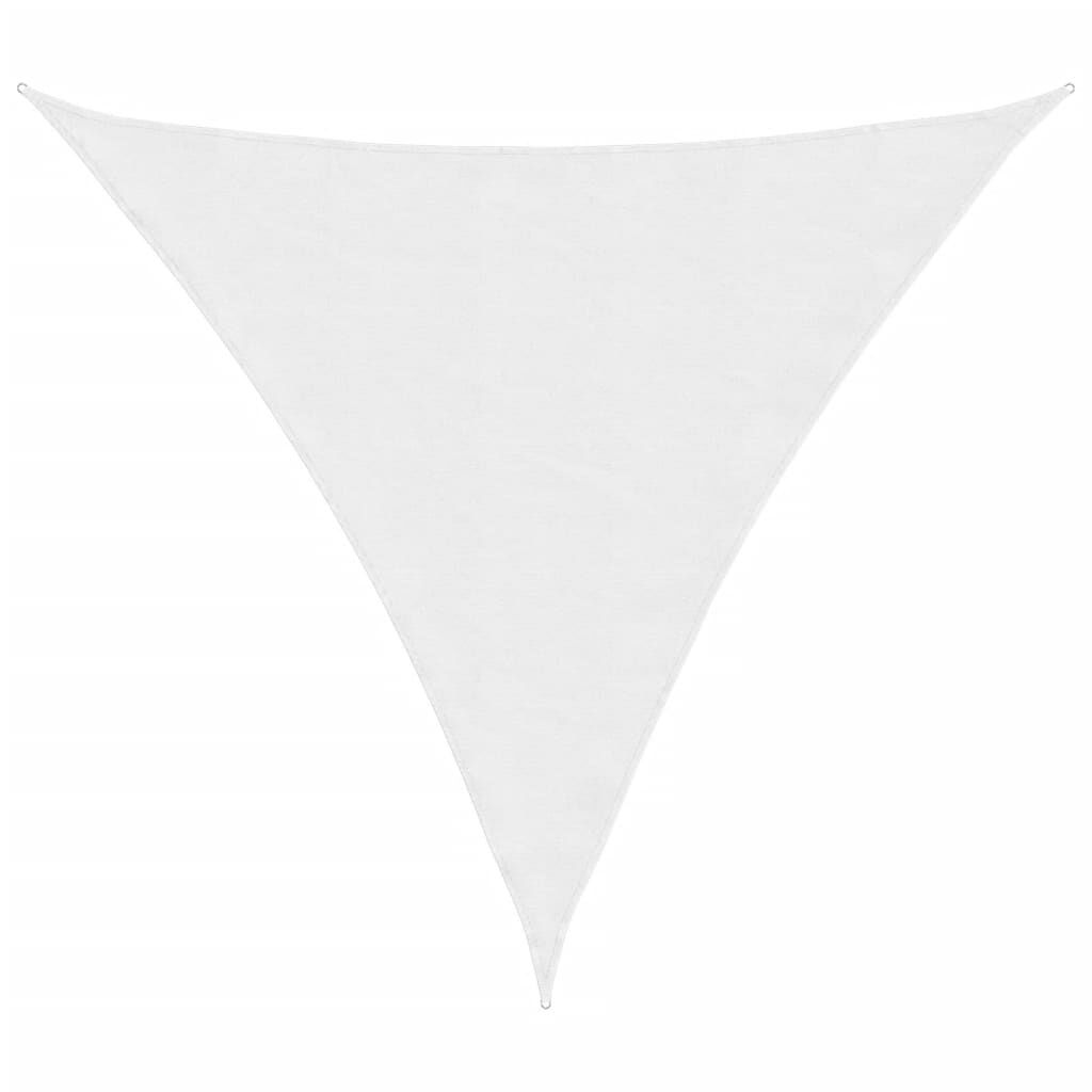 Vidaxl Toldo De Vela Triangular Tela Oxford Blanco 3,6x3,6x3,6 M_0