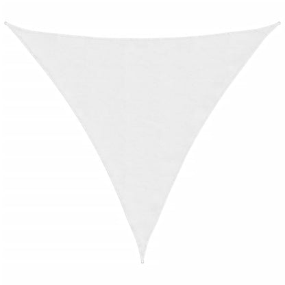 Vidaxl Toldo De Vela Triangular Tela Oxford Blanco 3,6x3,6x3,6 M_0