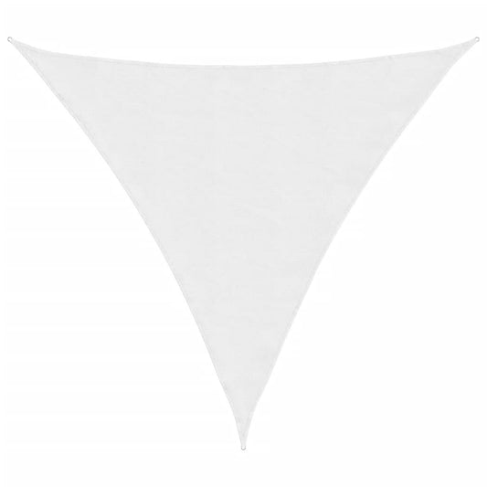 Vidaxl Toldo De Vela Triangular Tela Oxford Blanco 3,6x3,6x3,6 M_0