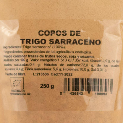 Copos de Trigo Sarraceno BIO Sin Gluten Naturgreen, 250 g