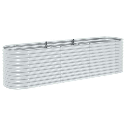 Arriate De Acero Galvanizado Plateado 320x80x81 Cm_0