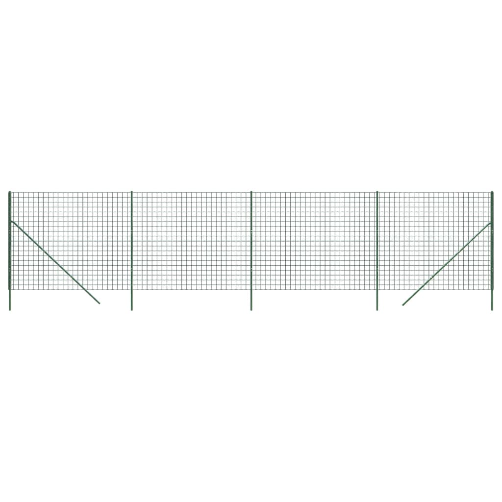 Cerca De Alambre De Acero Galvanizado Verde 1,8x10 M / Vetonek_4