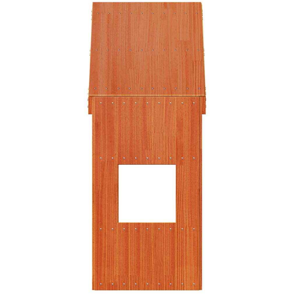 Techo De Cama Infantil Madera Maciza Pino Marrón 55x99x139,5 Cm_3