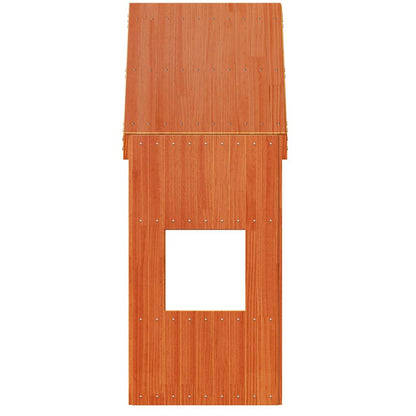 Techo De Cama Infantil Madera Maciza Pino Marrón 55x99x139,5 Cm_3