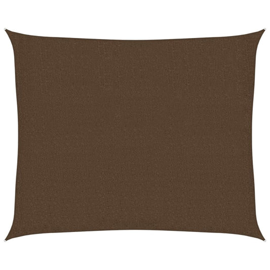 Vidaxl Toldo De Vela Marrón Hdpe 160 G/m² 2,5x3 M_0