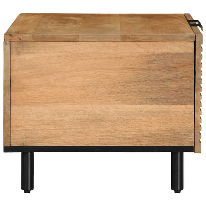 Mesa De Centro Marrón 80x50x40 Cm Madera Maciza Mango_2
