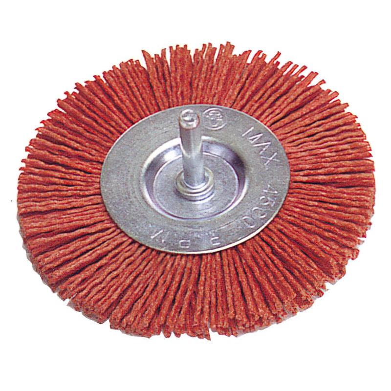 Cepillo Nylon Disco   75 Mm. 1/4.