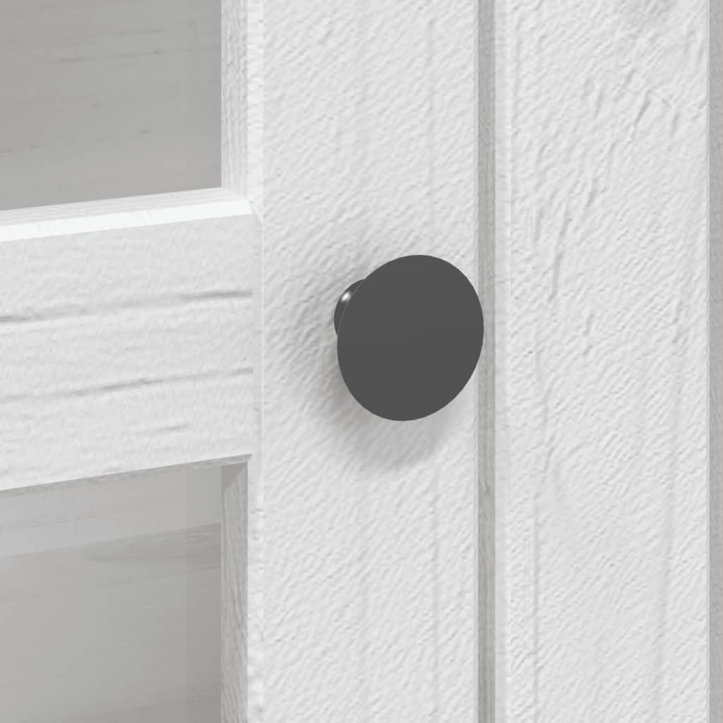 Aparador Alto Bodo Madera Pino Blanco Marrón 115,5x43x200,5 Cm / Vetonek_1
