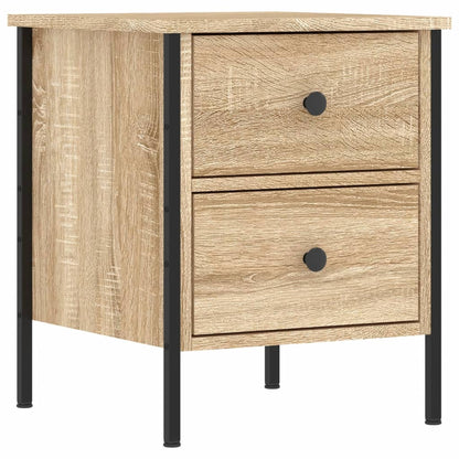 Mesita De Noche Madera De Ingeniería Roble Sonoma 40x42x50 Cm_0