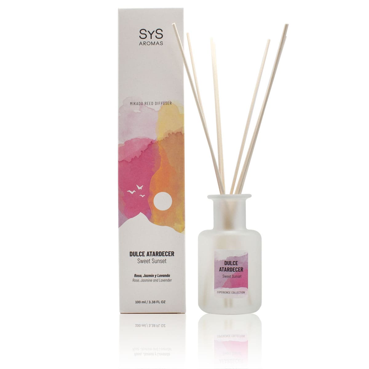 Ambientador Mikado Dulce Atardecer Experience 100 ml | Difusor de Varillas | Fragancia Cálida y Duradera | Hogar_0