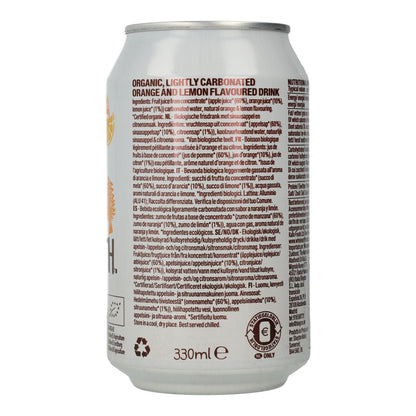 Refresco Bio Naranja y Limón Whole Earth 330 ml