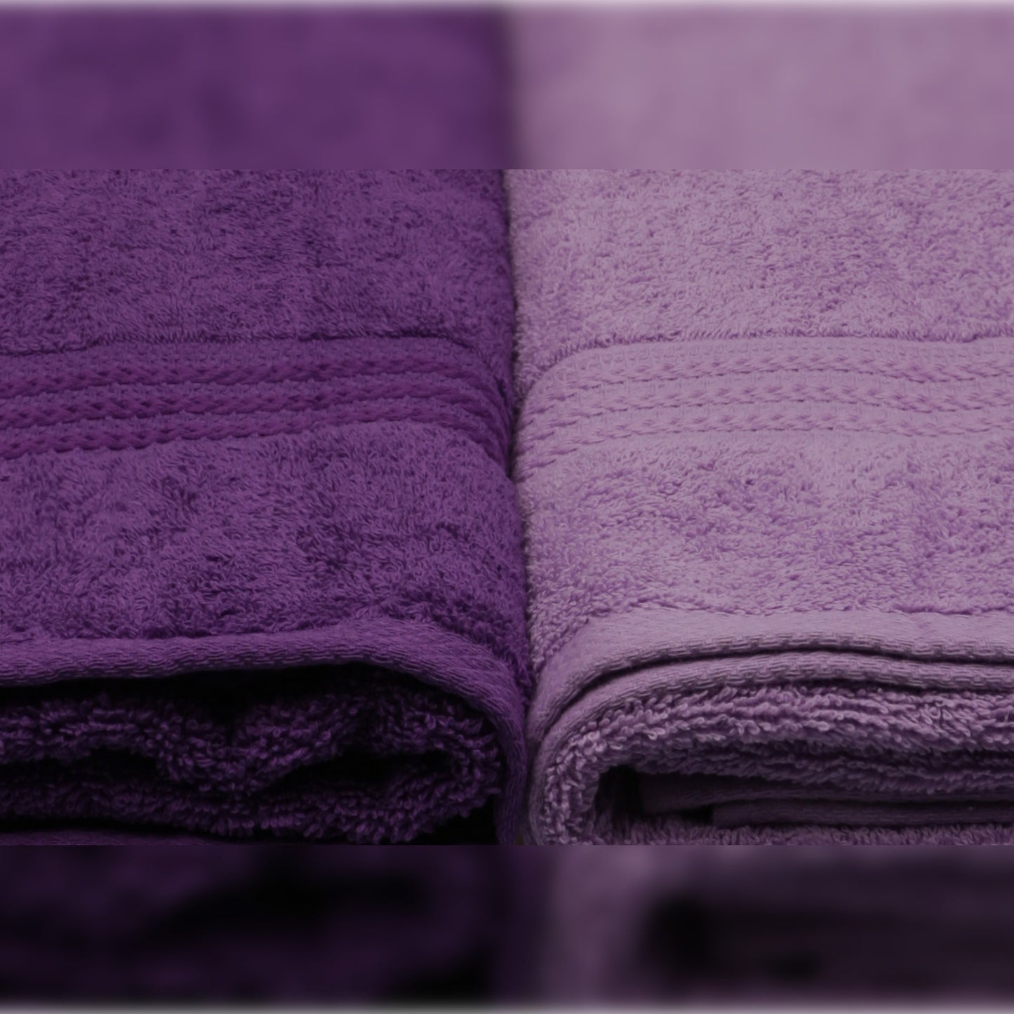 Juego De Toallas De Baño (4 Piezas) Lila Ligera, Lila, Púrpura, Morado Oscuro_2