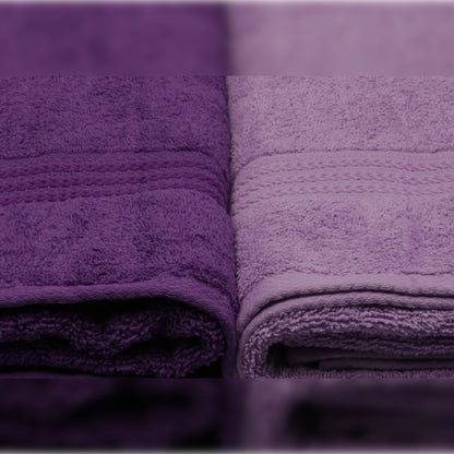 Juego De Toallas De Baño (4 Piezas) Lila Ligera, Lila, Púrpura, Morado Oscuro