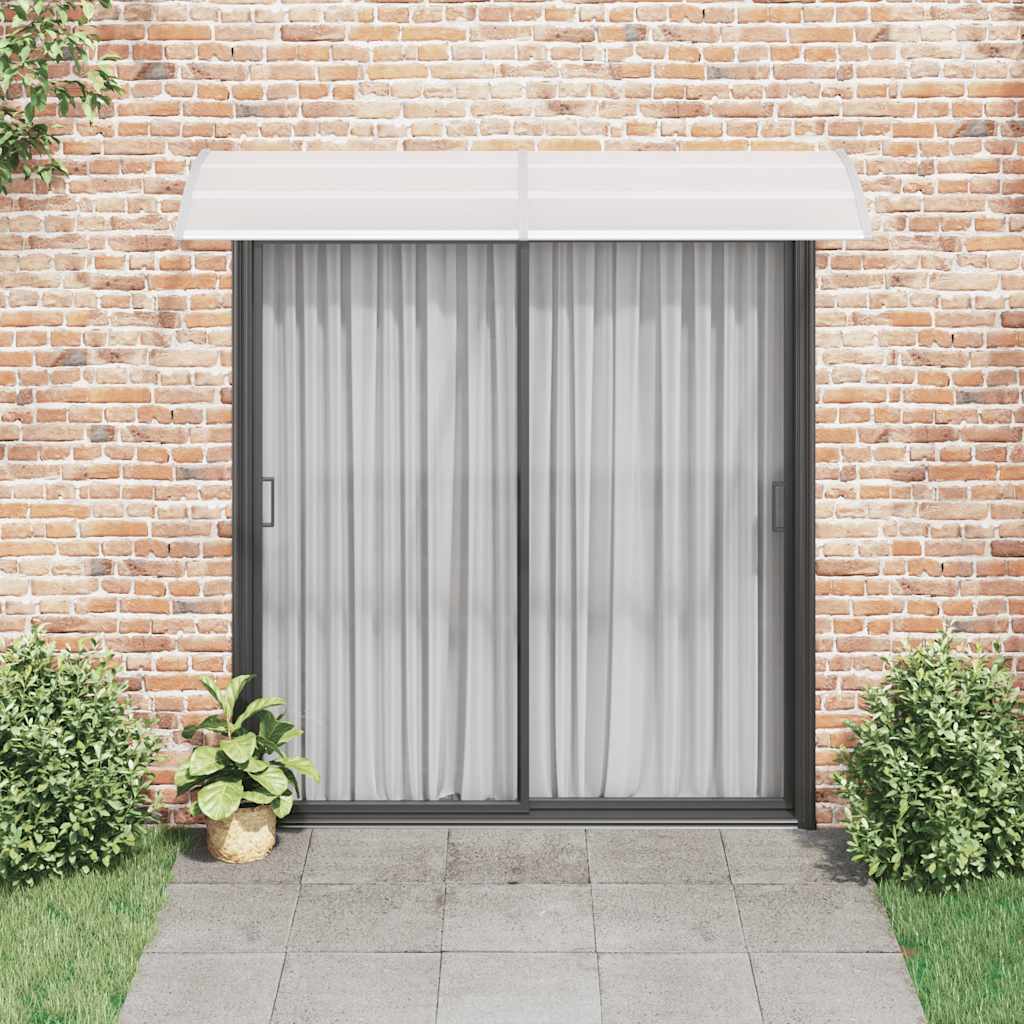 Marquesina Para Puerta Pc Gris Y Transparente 240x75 Cm_2