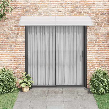 Marquesina Para Puerta Pc Gris Y Transparente 240x75 Cm_2